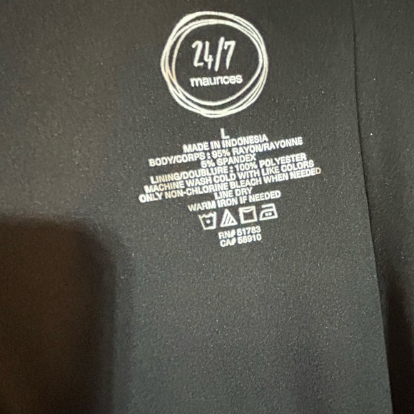 Floral Black sleeveless Maxi Dress/cinch waist Size Large thicker material - Picture 2 of 3